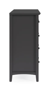 Grace Eight Drawer Dresser in Raven Black - Ornate Home