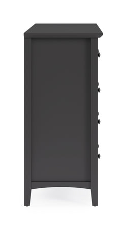Grace Eight Drawer Dresser in Raven Black - Ornate Home