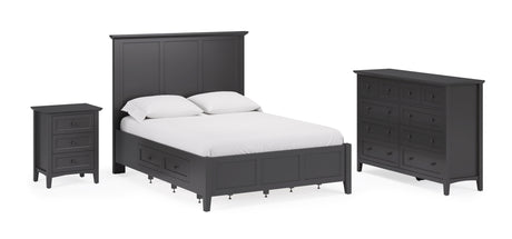 Grace Eight Drawer Dresser in Raven Black - Ornate Home