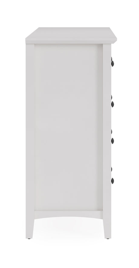 Grace Eight Drawer Dresser in Snowfall White - Ornate Home