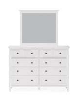 Grace Eight Drawer Dresser in Snowfall White - Ornate Home