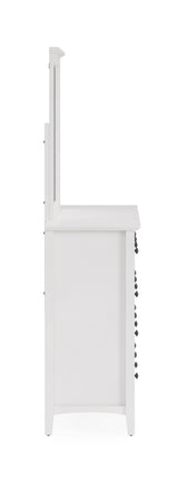 Grace Eight Drawer Dresser in Snowfall White - Ornate Home