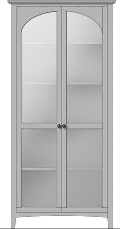 Grace Elephant Grey Display Cabinet - Ornate Home