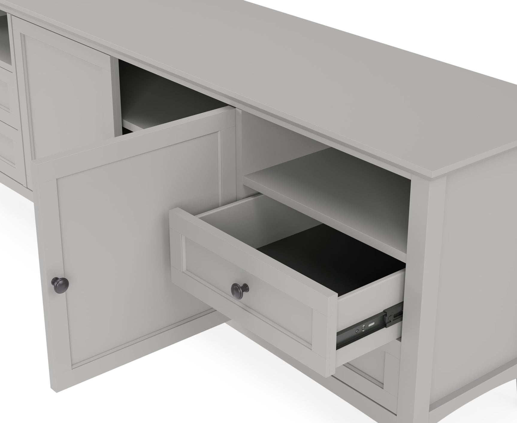 Grace Elephant Grey Entertainment Console 84W - Ornate Home