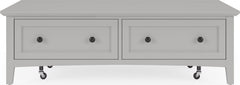 Grace Elephant Grey Rectangle Coffee Table - Ornate Home