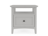 Grace Elephant Grey Square End Table - Ornate Home