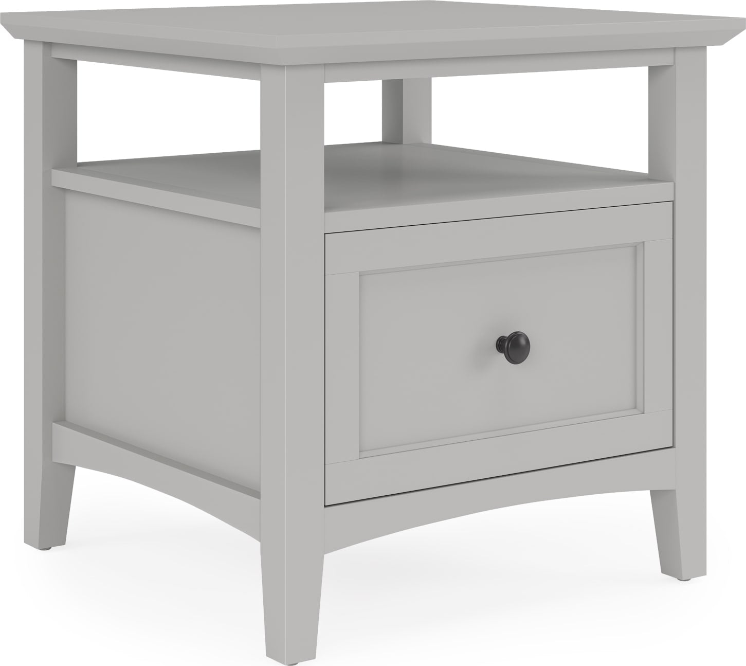 Grace Elephant Grey Square End Table - Ornate Home