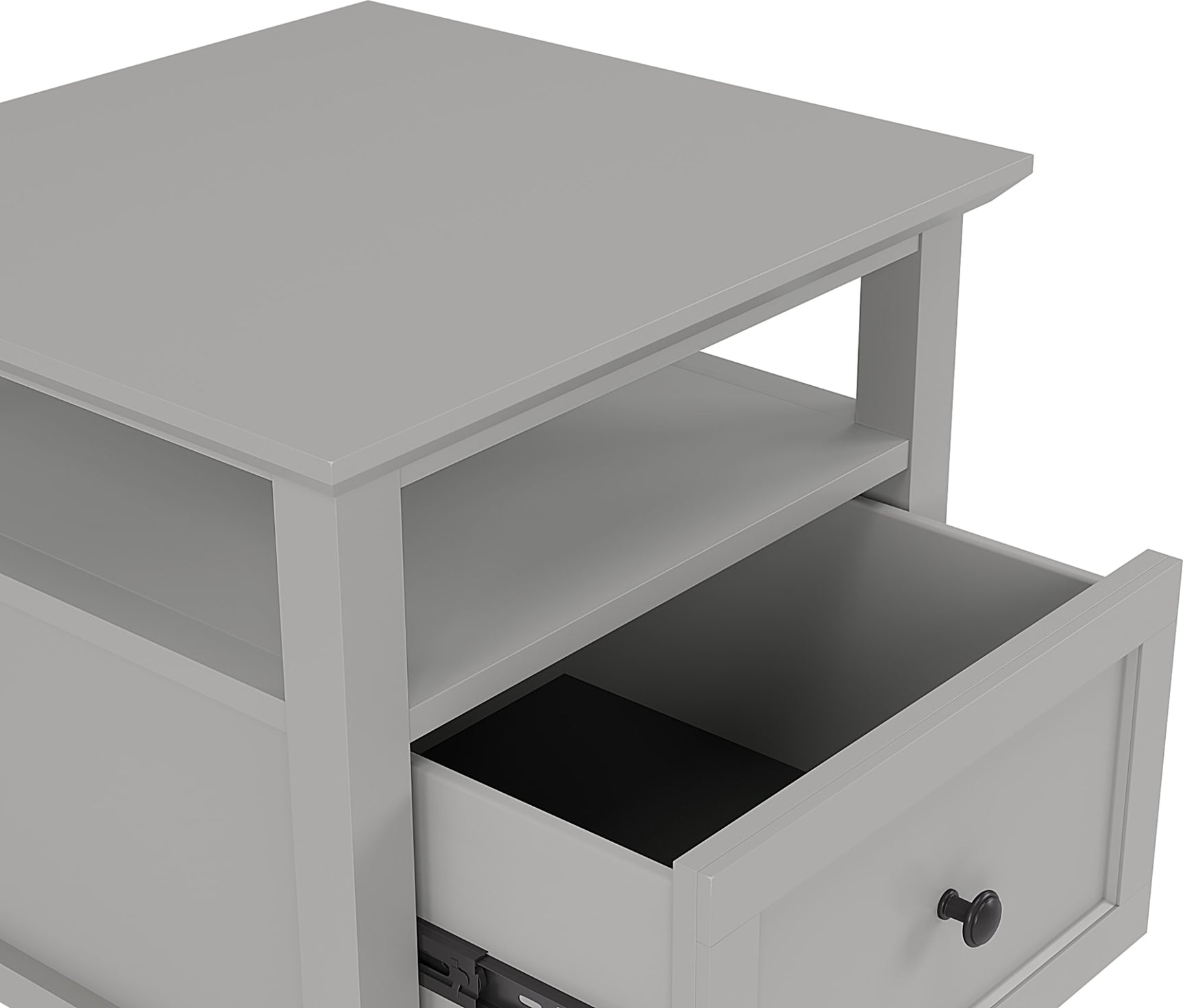 Grace Elephant Grey Square End Table - Ornate Home