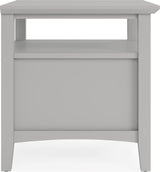 Grace Elephant Grey Square End Table - Ornate Home