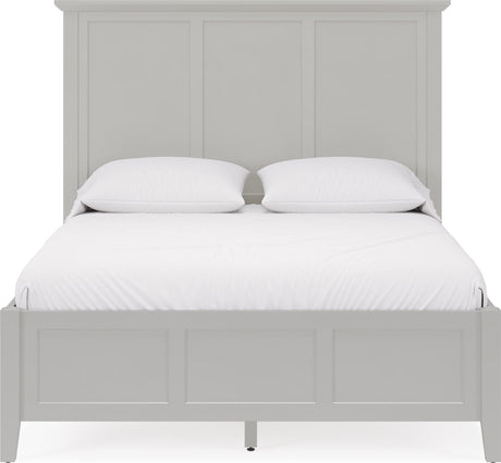 Grace Elephant Grey Twin Panel Bed - Ornate Home
