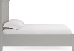 Grace Elephant Grey Twin Panel Bed - Ornate Home