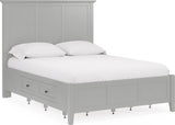 Grace Elephant Grey Twin Storage Bed - Ornate Home