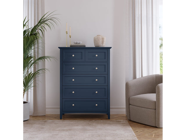 Grace Five Drawer Chest in Blueberry - Ornate Home