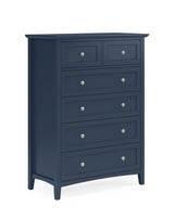 Grace Five Drawer Chest in Blueberry - Ornate Home