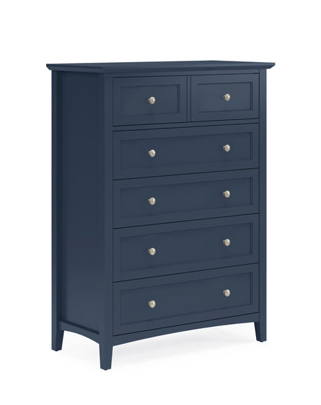 Grace Five Drawer Chest in Blueberry - Ornate Home
