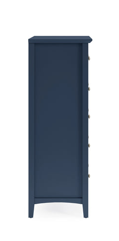 Grace Five Drawer Chest in Blueberry - Ornate Home