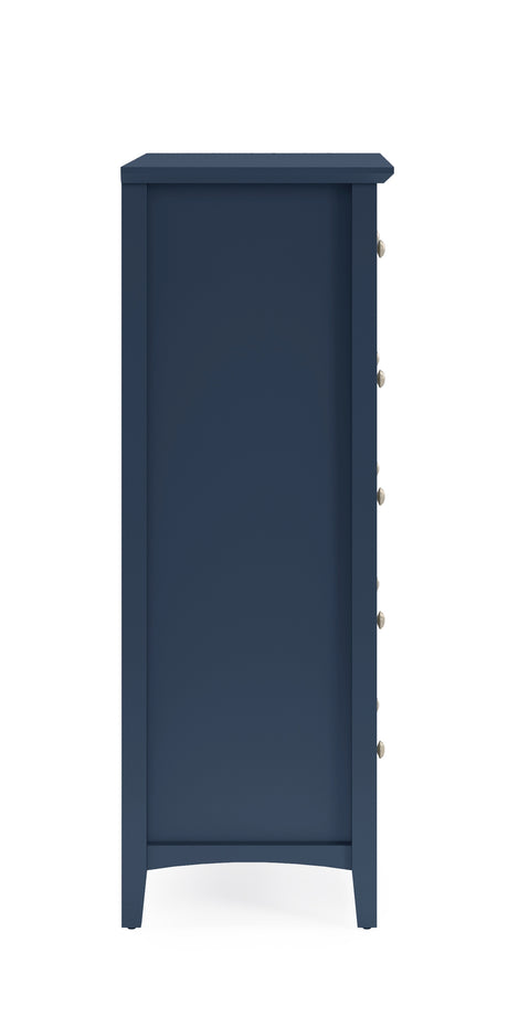 Grace Five Drawer Chest in Blueberry - Ornate Home