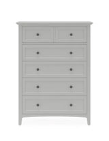 Grace Five Drawer Chest in Elephant Gray - Ornate Home