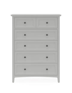 Grace Five Drawer Chest in Elephant Gray - Ornate Home