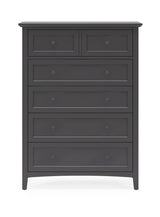 Grace Five Drawer Chest in Raven Black - Ornate Home