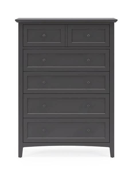 Grace Five Drawer Chest in Raven Black - Ornate Home