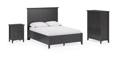 Grace Five Drawer Chest in Raven Black - Ornate Home