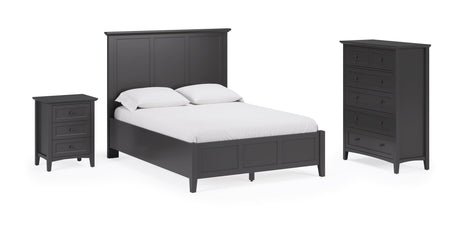 Grace Five Drawer Chest in Raven Black - Ornate Home