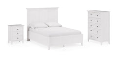 Grace Five Drawer Chest in Snowfall White - Ornate Home