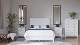 Grace Five Drawer Chest in Snowfall White - Ornate Home