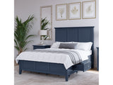 Grace Four Drawer California King Platform Storage Bed in Blueberry - Ornate Home