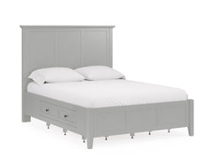 Grace Four Drawer California King Platform Storage Bed in Elephant Gray - Ornate Home