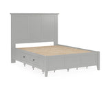 Grace Four Drawer California King Platform Storage Bed in Elephant Gray - Ornate Home