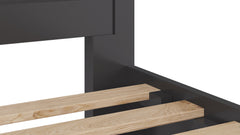 Grace Four Drawer California King Platform Storage Bed in Raven Black - Ornate Home