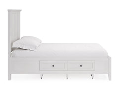 Grace Four Drawer California King Platform Storage Bed in Snowfall White - Ornate Home