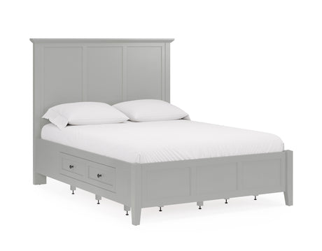 Grace Four Drawer Eastern King Platform Storage Bed in Elephant Gray - Ornate Home