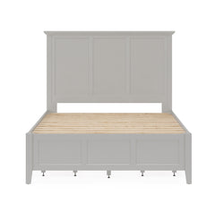 Grace Four Drawer Eastern King Platform Storage Bed in Elephant Gray - Ornate Home