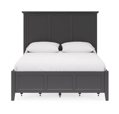 Grace Four Drawer Eastern King Platform Storage Bed in Raven Black - Ornate Home