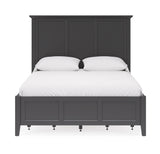 Grace Four Drawer Full Platform Storage Bed in Raven Black - Ornate Home