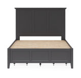Grace Four Drawer Full Platform Storage Bed in Raven Black - Ornate Home