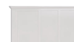 Grace Four Drawer Full Platform Storage Bed in Snowfall White - Ornate Home