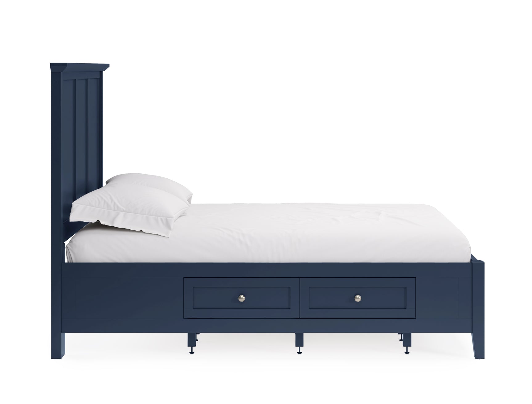 Grace Four Drawer Queen Platform Storage Bed in Blueberry - Ornate Home