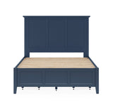 Grace Four Drawer Queen Platform Storage Bed in Blueberry - Ornate Home