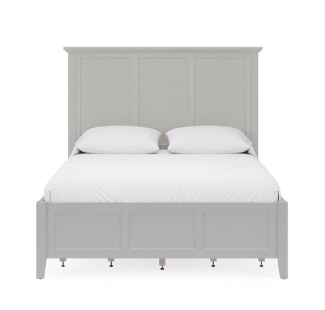 Grace Four Drawer Queen Platform Storage Bed in Elephant Gray - Ornate Home