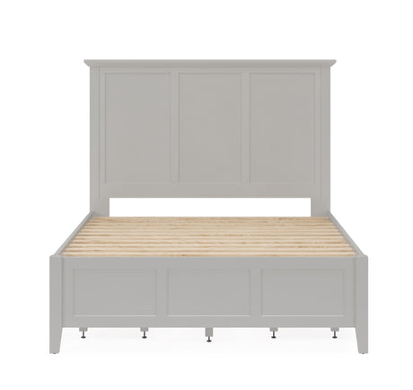 Grace Four Drawer Queen Platform Storage Bed in Elephant Gray - Ornate Home