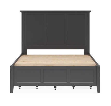 Grace Four Drawer Queen Platform Storage Bed in Raven Black - Ornate Home