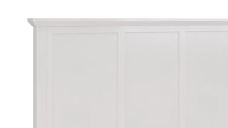 Grace Four Drawer Queen Platform Storage Bed in Snowfall White - Ornate Home