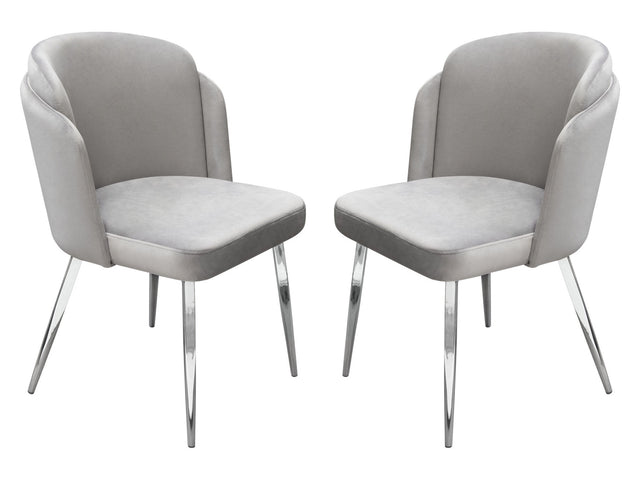 Grace Grey Dining Chairs (Set of 2) - Ornate Home