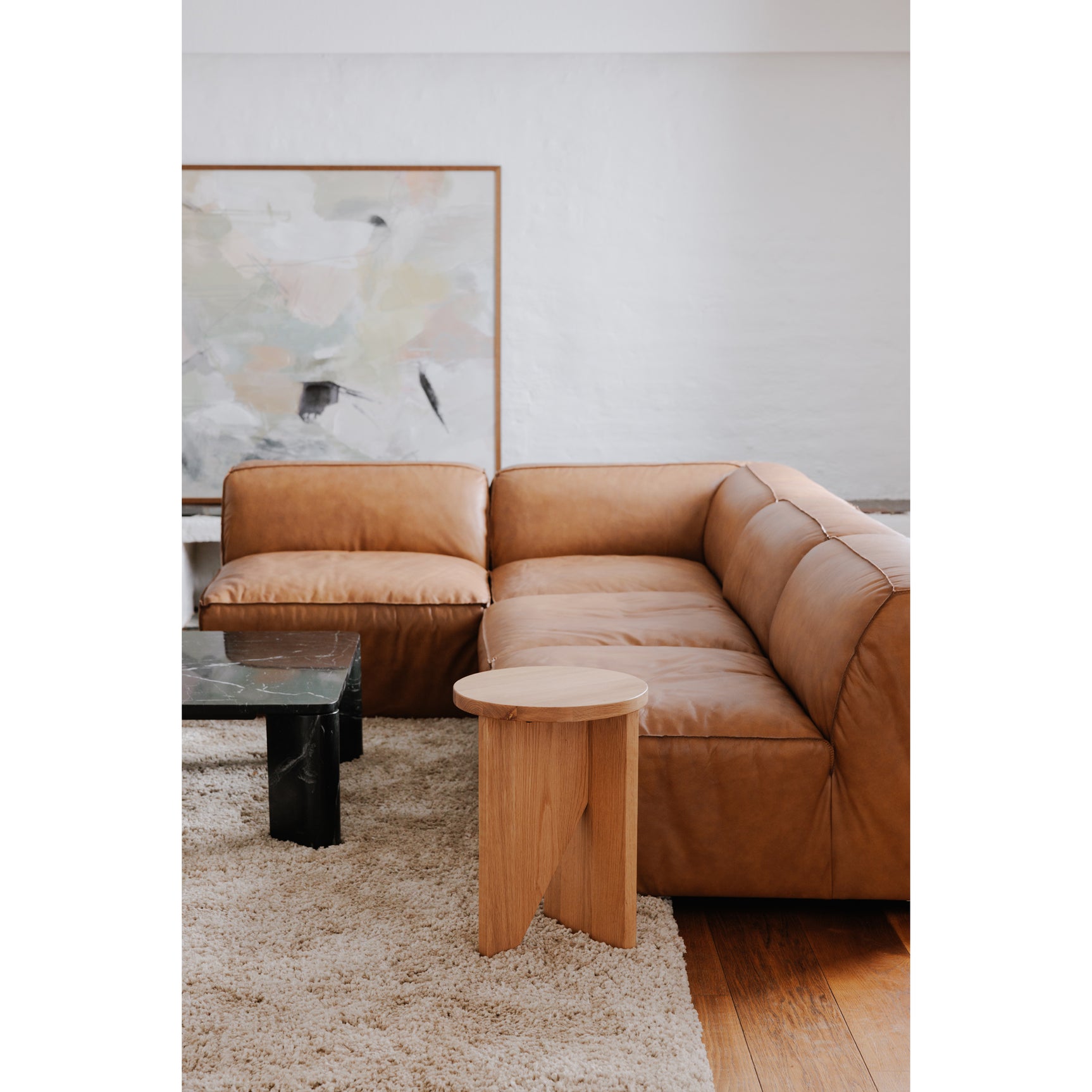 Grace Natural Oak Accent Table - Ornate Home