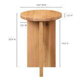 Grace Natural Oak Accent Table - Ornate Home