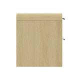 Grace Nightstand in Natural Oak and Black - Ornate Home